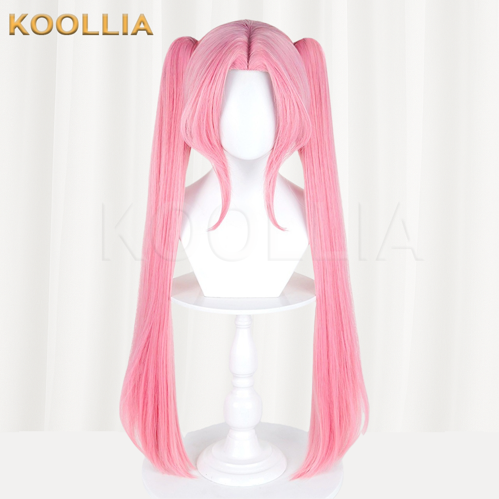 Alien Stage Mizi Solid Smoke Pink Detachable Twin Tails Basic Wig