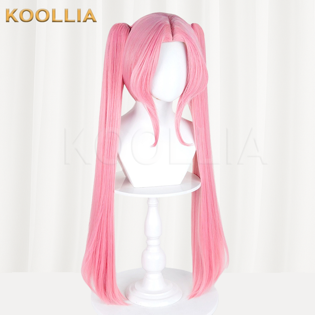 Alien Stage Mizi Solid Smoke Pink Detachable Twin Tails Basic Wig