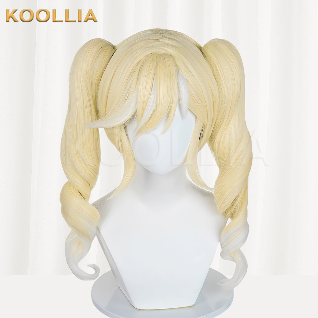 Eggy Party Mute Girl Stella Long Yellow Hair Basic Wig