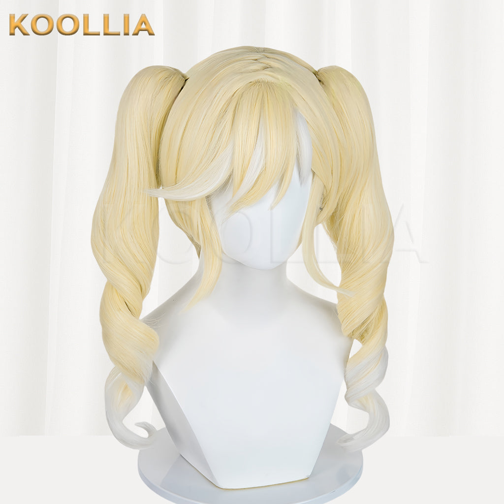 Eggy Party Mute Girl Stella Long Yellow Hair Basic Wig