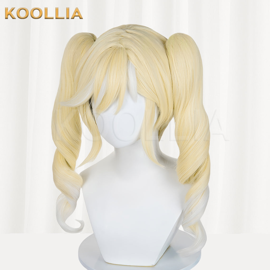 Eggy Party Mute Girl Stella Long Yellow Hair Basic Wig