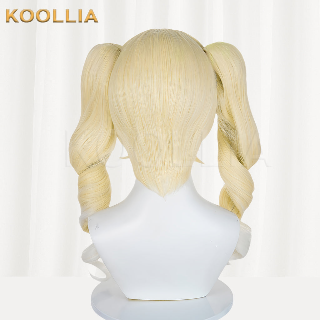 Eggy Party Mute Girl Stella Long Yellow Hair Basic Wig