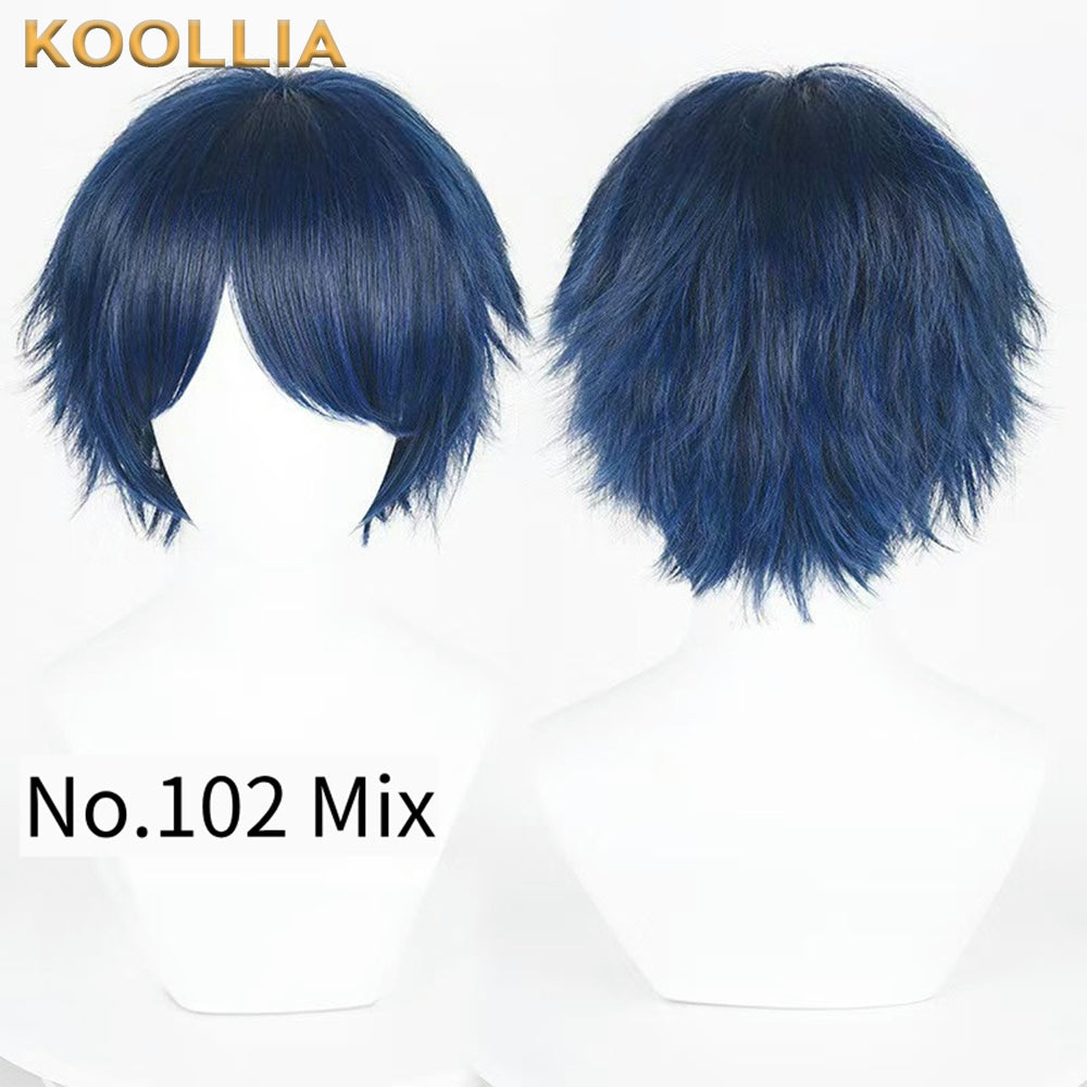 All-purpose 30cm High Temperature Basic Wig(Fluffed-Top)