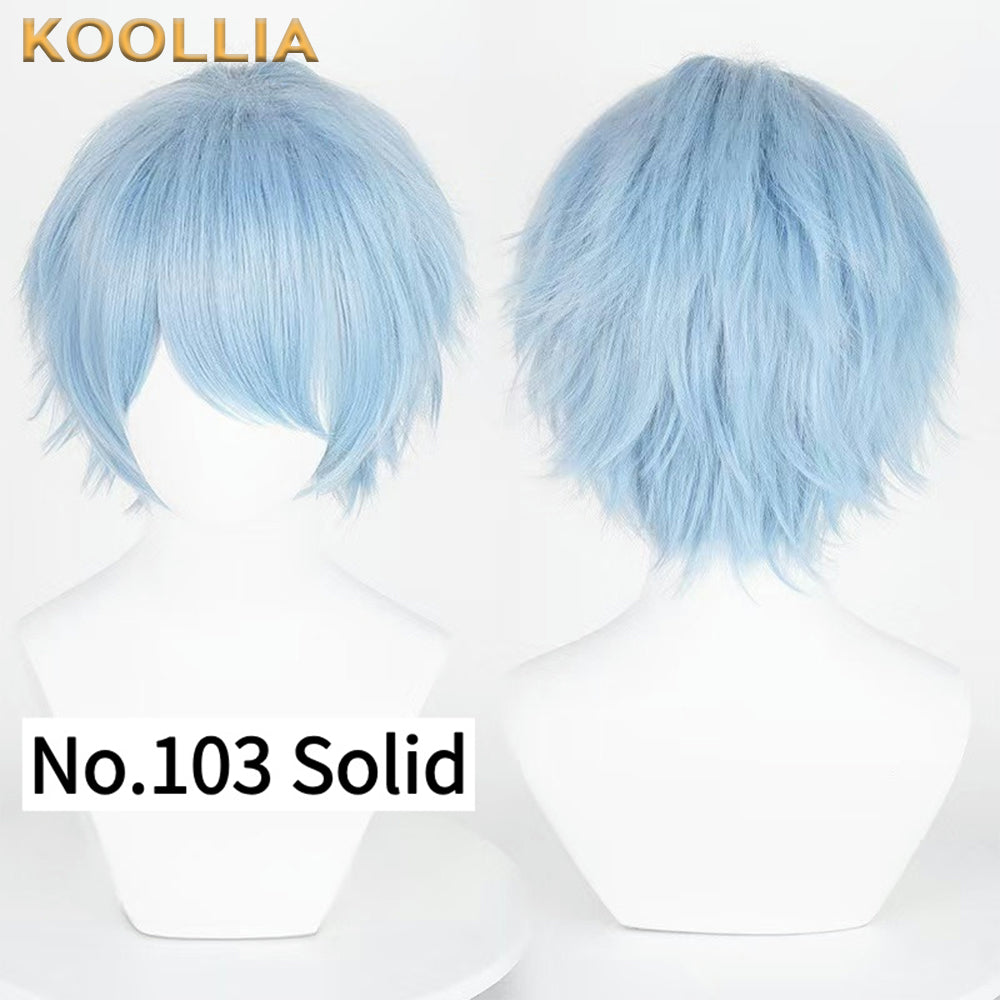 All-purpose 30cm High Temperature Basic Wig(Fluffed-Top)