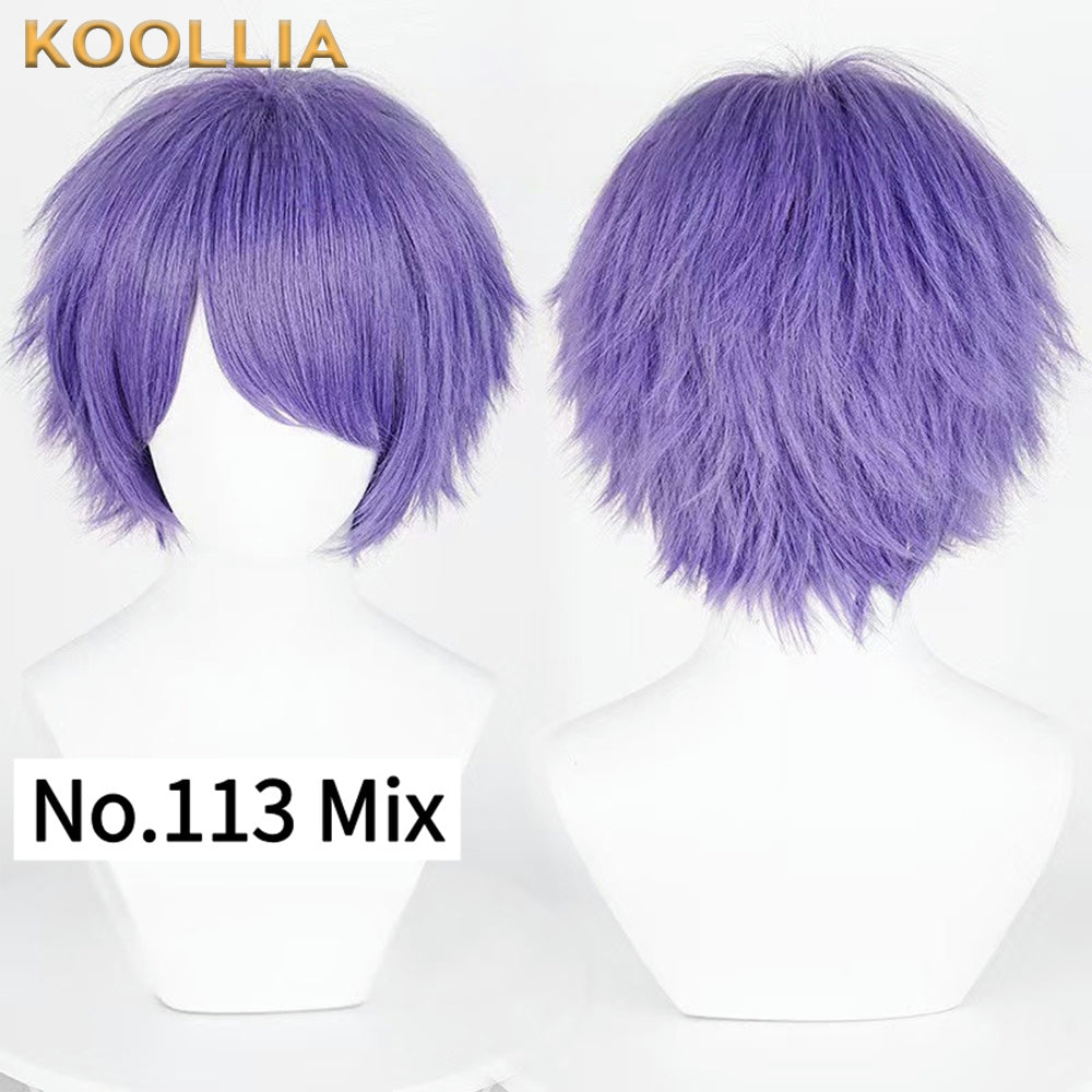 All-purpose 30cm High Temperature Basic Wig(Fluffed-Top)
