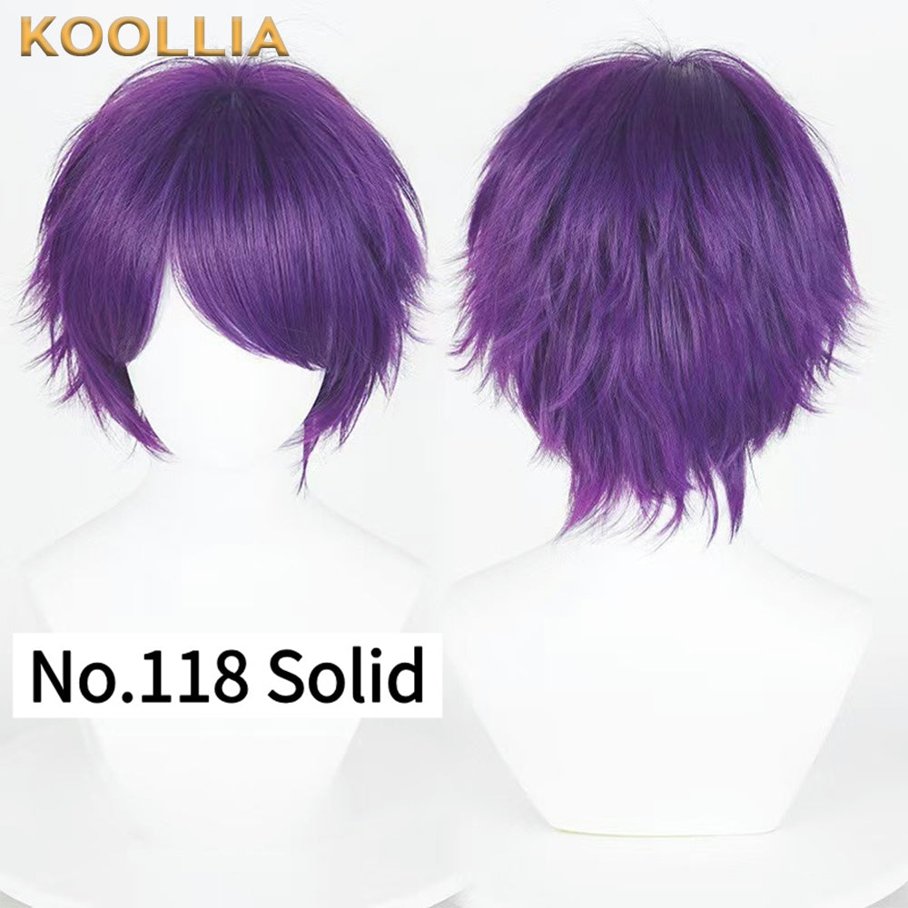 All-purpose 30cm High Temperature Basic Wig(Fluffed-Top)