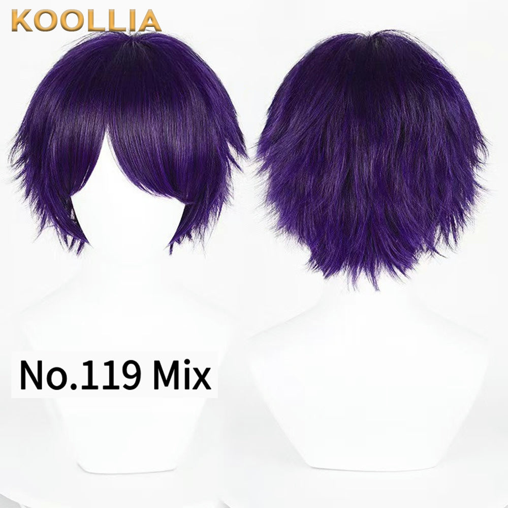 All-purpose 30cm High Temperature Basic Wig(Fluffed-Top)