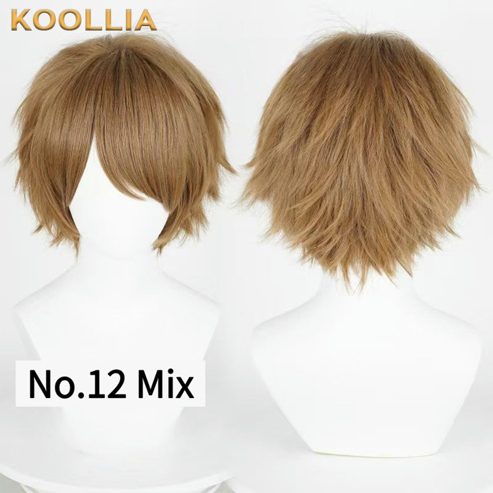 All-purpose 30cm High Temperature Basic Wig(Fluffed-Top)