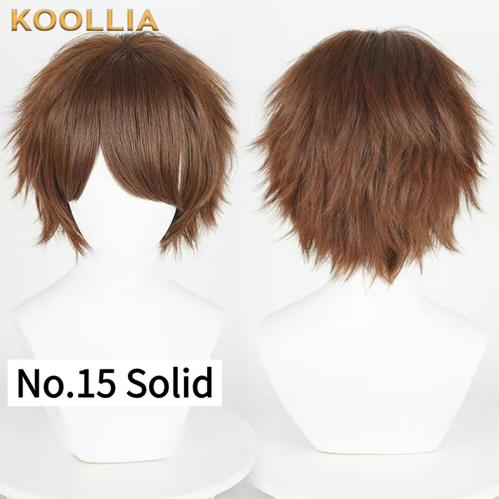 All-purpose 30cm High Temperature Basic Wig(Fluffed-Top)