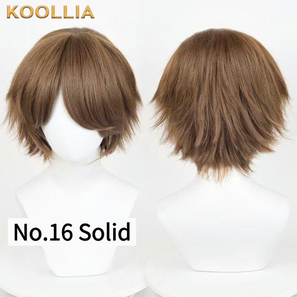 All-purpose 30cm High Temperature Basic Wig(Fluffed-Top)