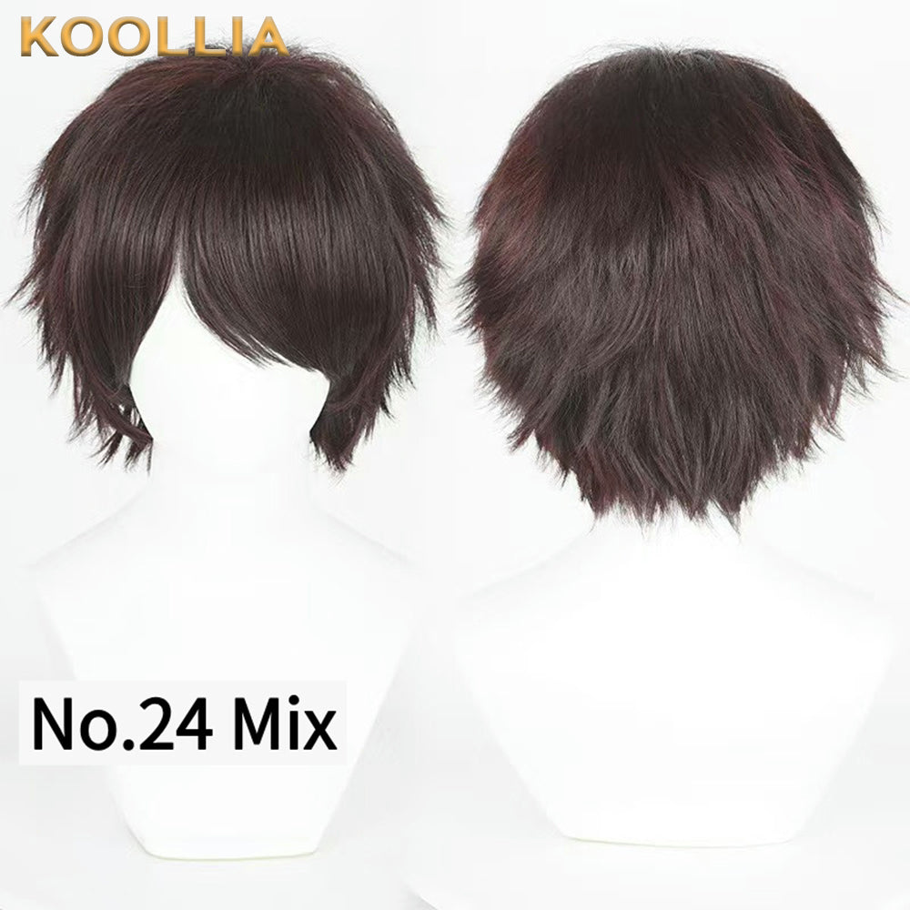 All-purpose 30cm High Temperature Basic Wig(Fluffed-Top)