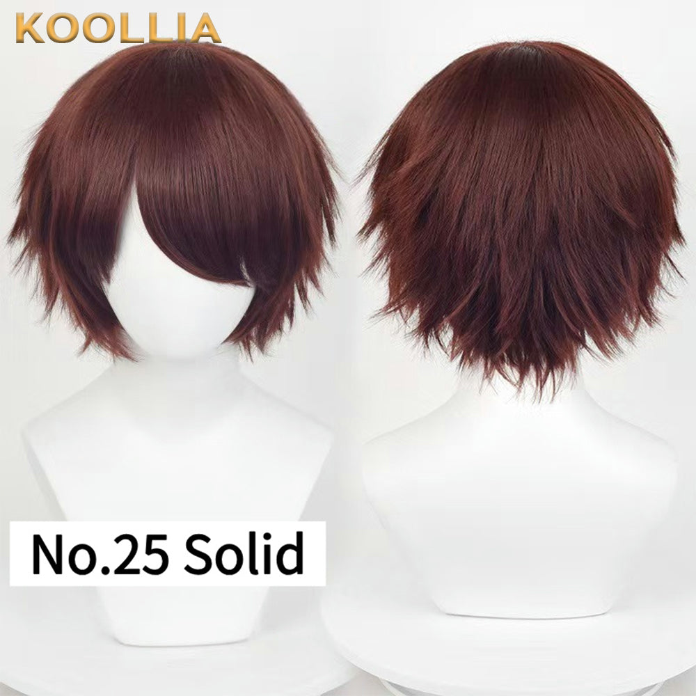 All-purpose 30cm High Temperature Basic Wig(Fluffed-Top)