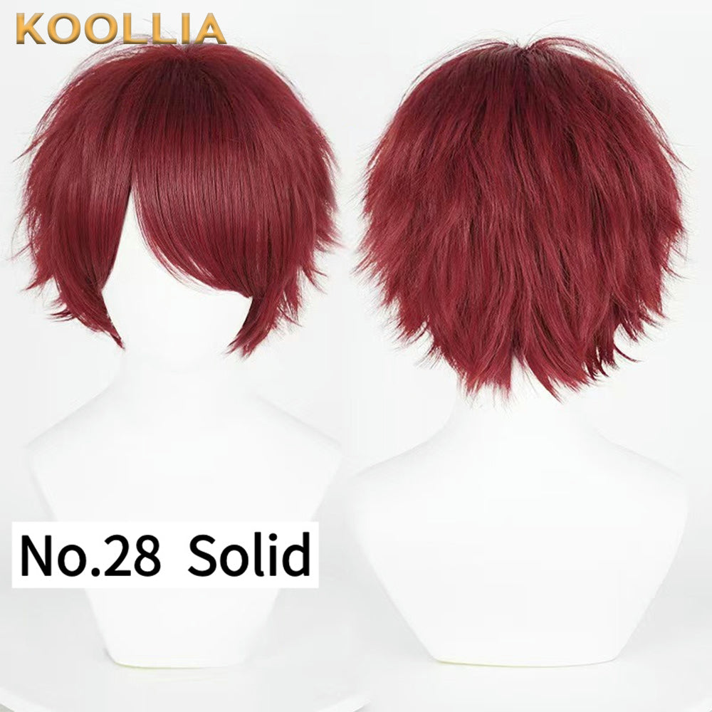 All-purpose 30cm High Temperature Basic Wig(Fluffed-Top)