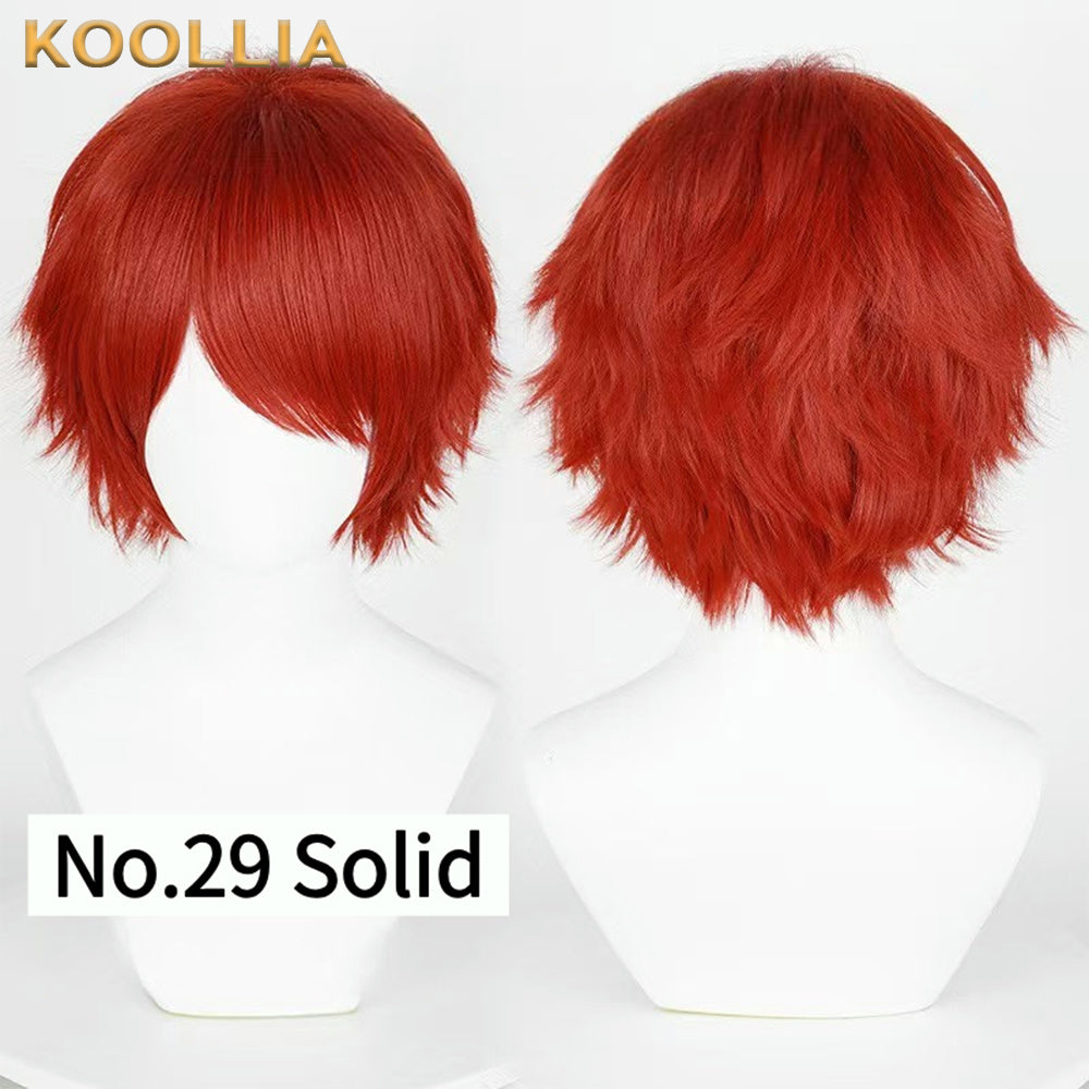 All-purpose 30cm High Temperature Basic Wig(Fluffed-Top)