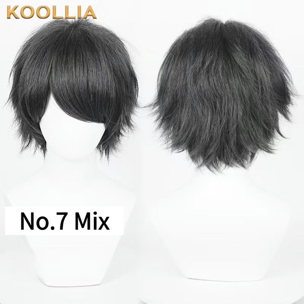 All-purpose 30cm High Temperature Basic Wig(Fluffed-Top)