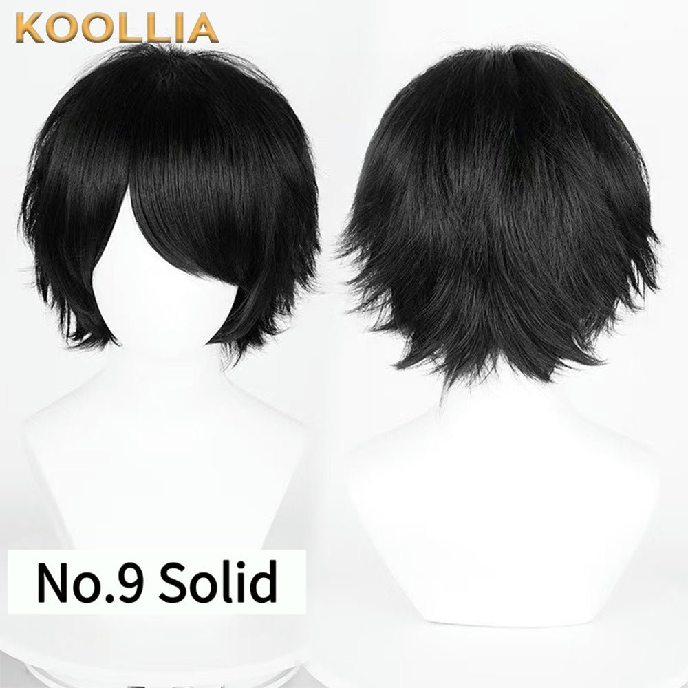 All-purpose 30cm High Temperature Basic Wig(Fluffed-Top)