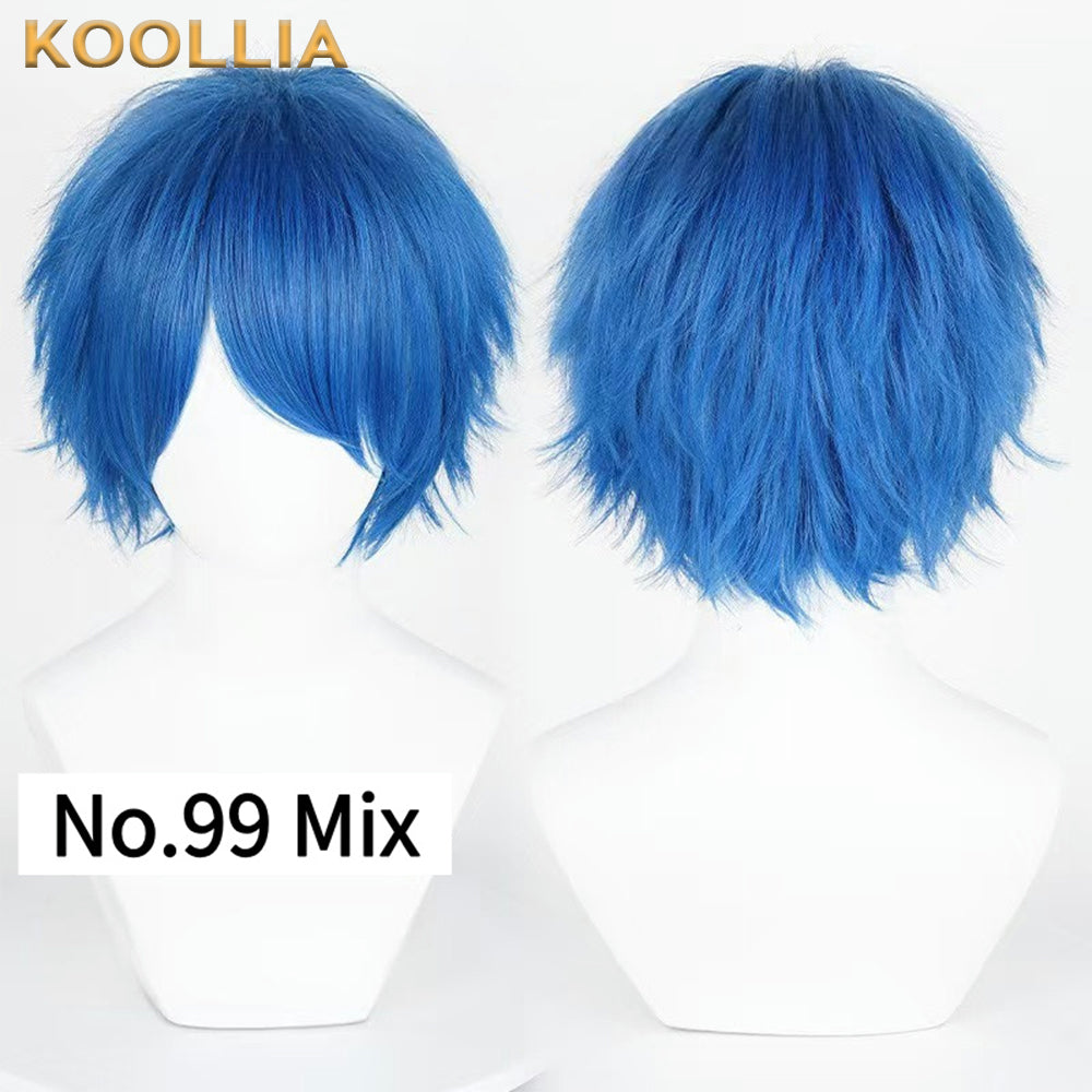 All-purpose 30cm High Temperature Basic Wig(Fluffed-Top)
