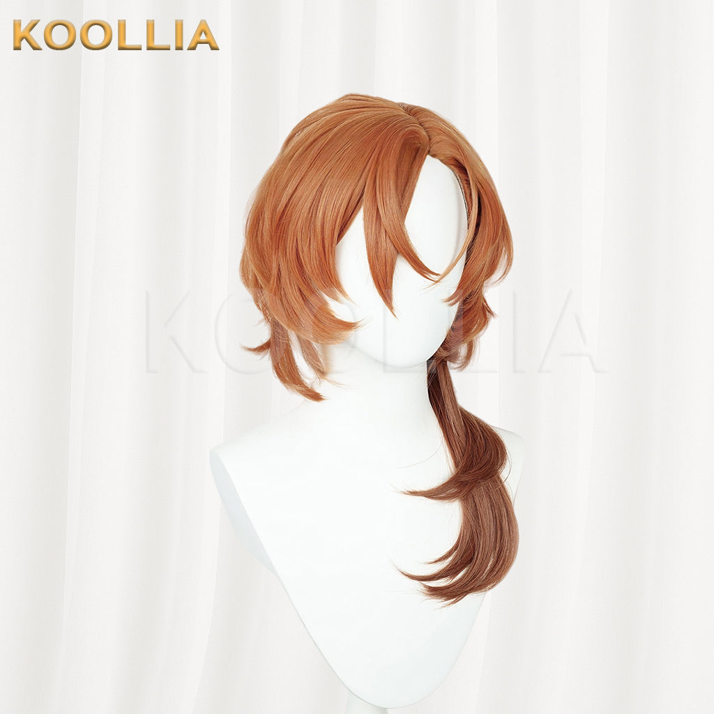 Bungo Stray Dogs Nakahara Chuuya Long Orange Hair Basic Wig