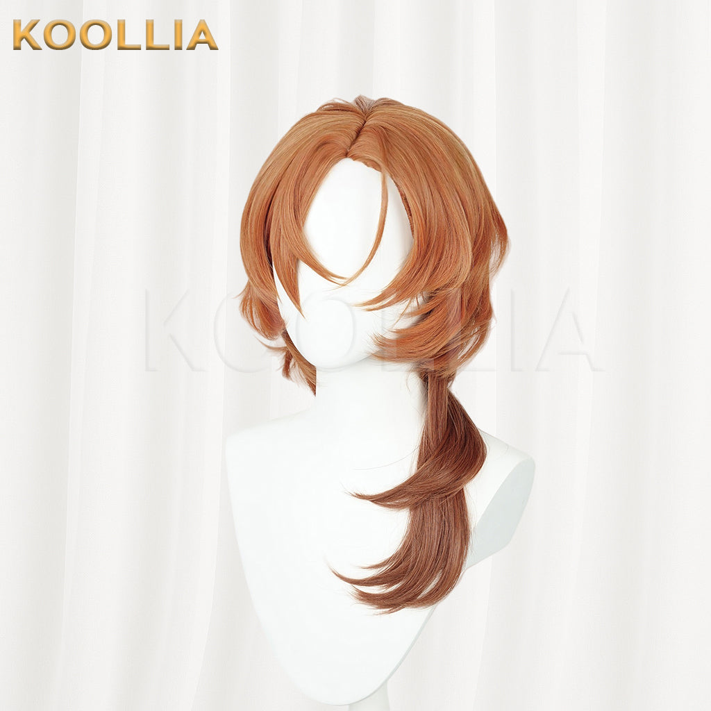 Bungo Stray Dogs Nakahara Chuuya Long Orange Hair Basic Wig