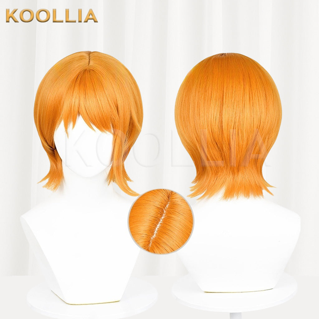 One Piece Nami Long Orange Hair Basic Wig