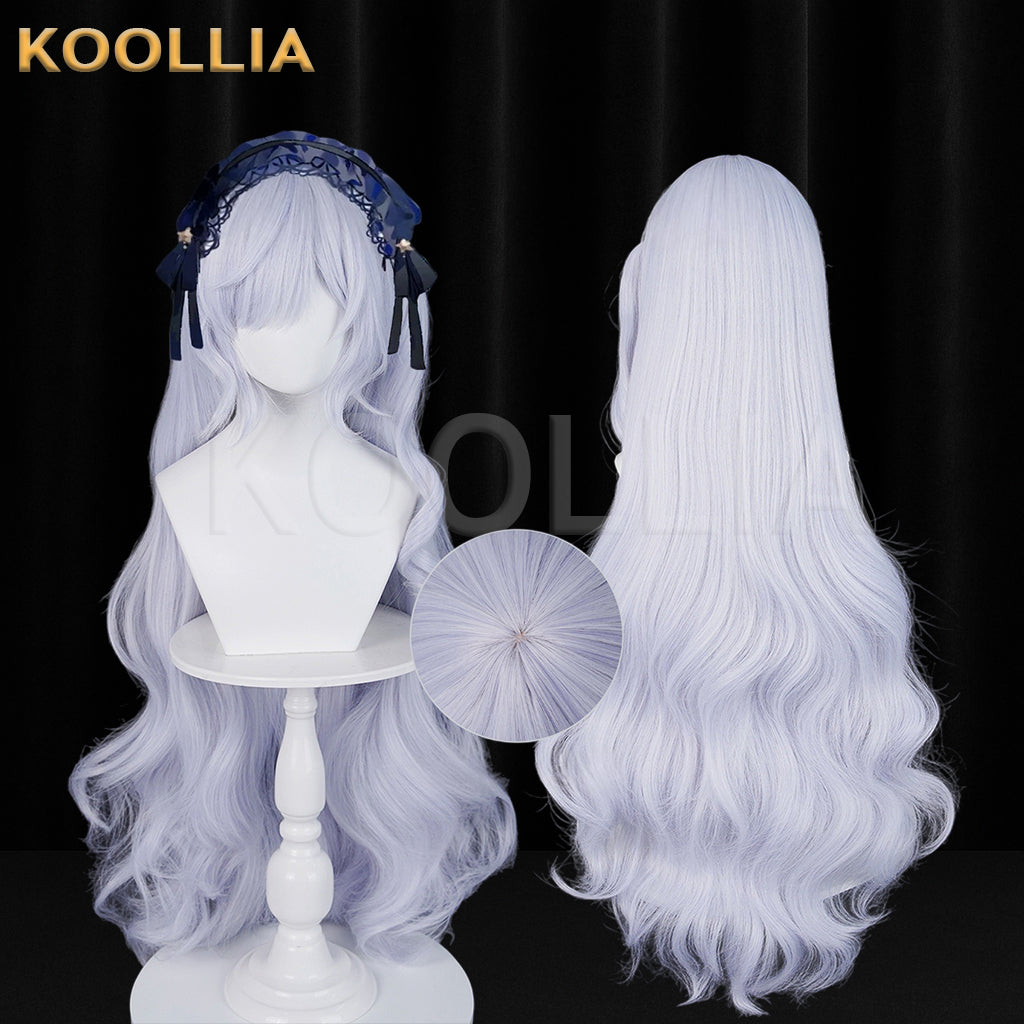 Magical Girl Witch Trials Natsume Anan Long Sliver White Hair Basic Wig
