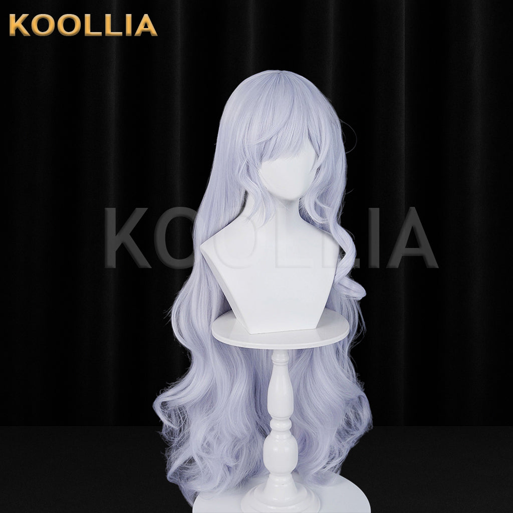 Magical Girl Witch Trials Natsume Anan Long Sliver White Hair Basic Wig