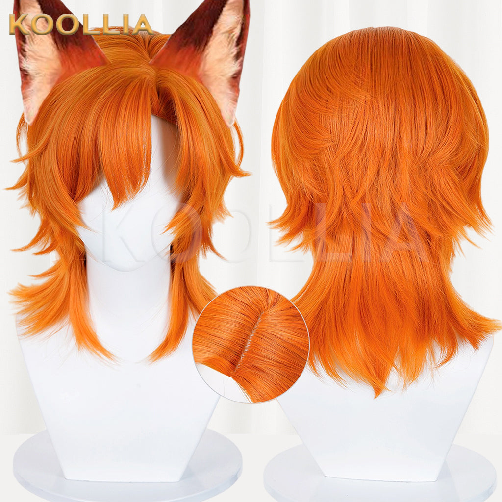 Zootopia Nick·Wilde Short Orange Hair Basic Wig