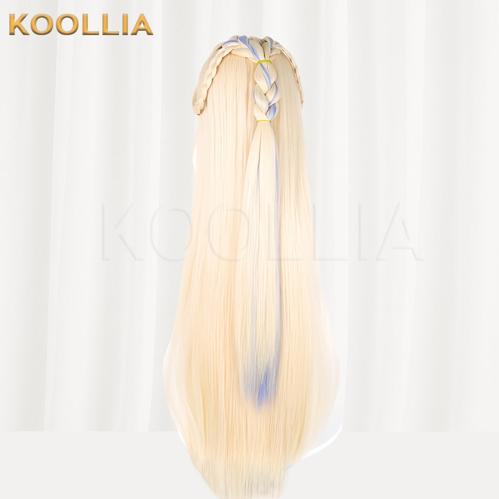 Genshin Impact Nicole Reeyn Long Blonde Hair Basic Wig