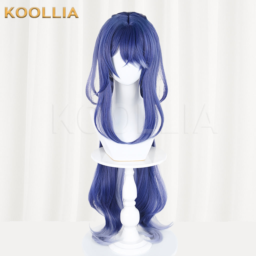 Genshin Impact Lauma Long Blue Hair Basic Wig