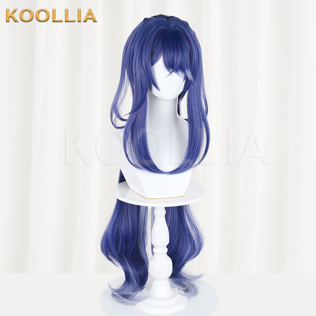Genshin Impact Lauma Long Blue Hair Basic Wig
