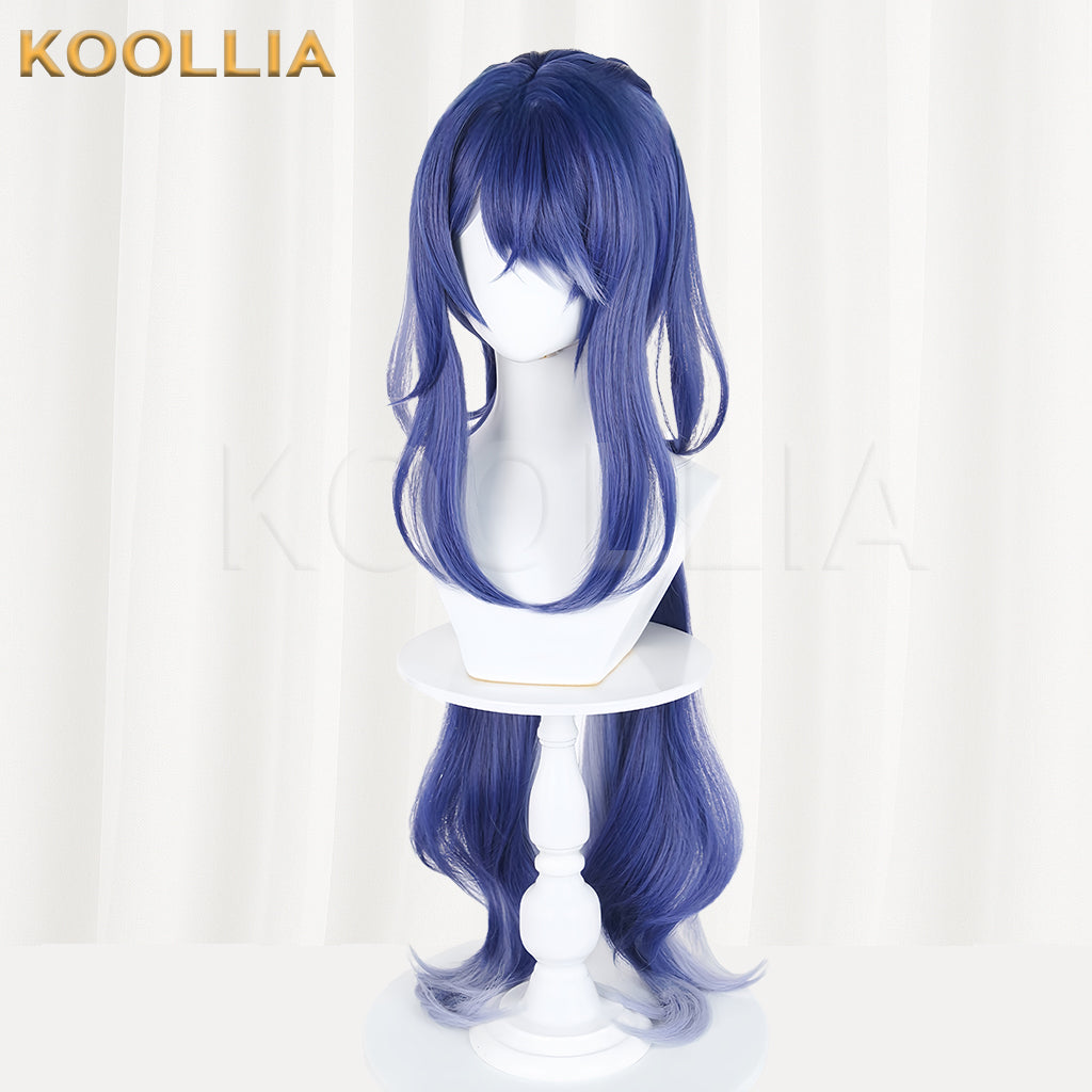 Genshin Impact Lauma Long Blue Hair Basic Wig