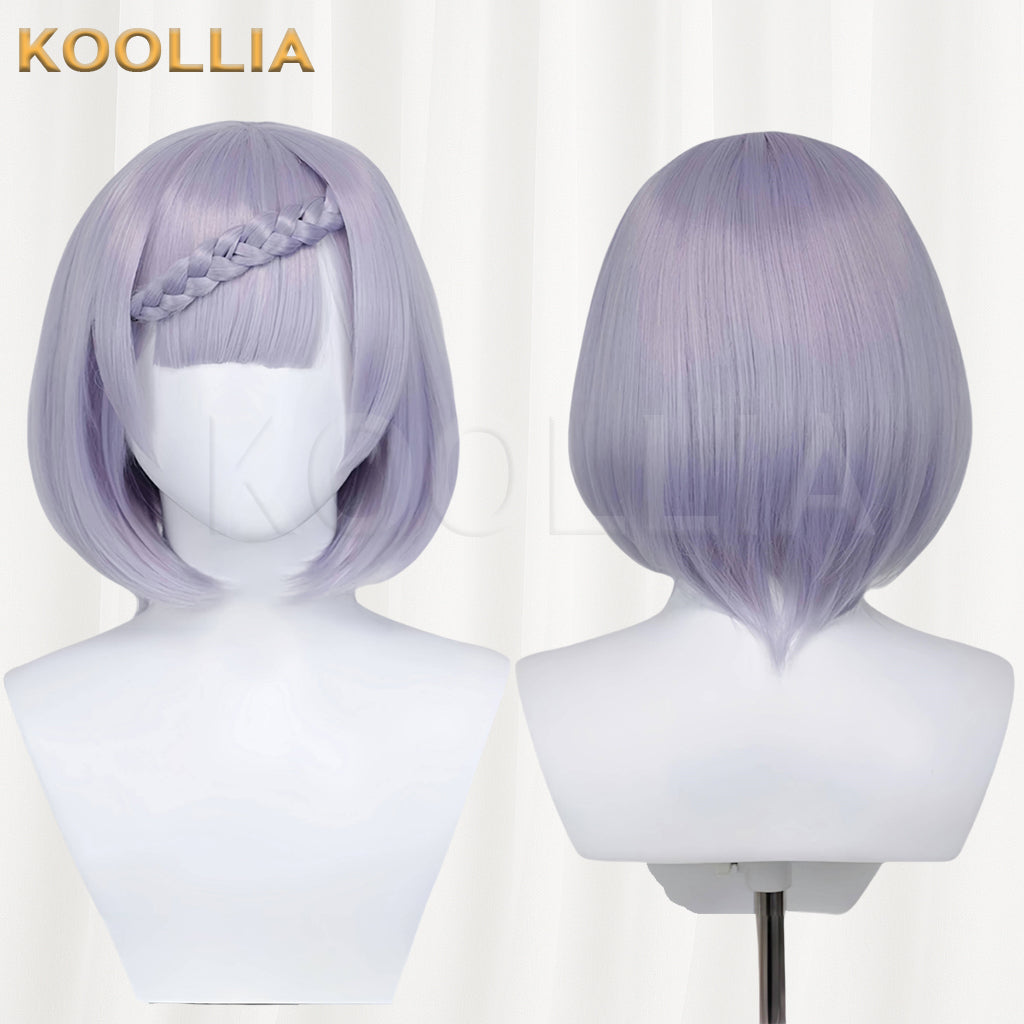 Genshin Impact Noelle Short Purple Hair Basic Wig