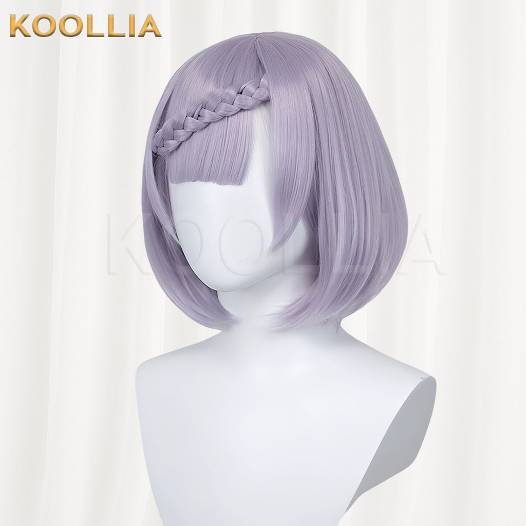 Genshin Impact Noelle Short Purple Hair Basic Wig
