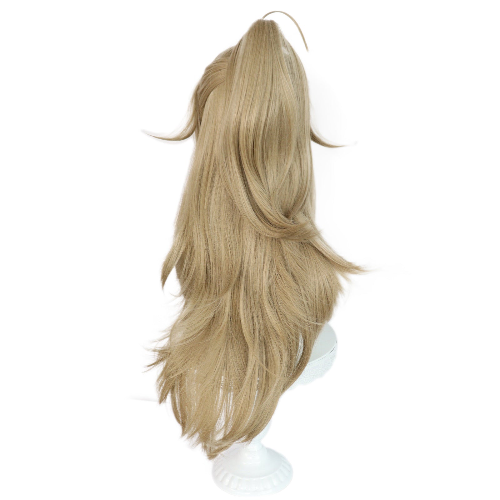 Genshin Impact Kirara Peruca longa de cabelo castanho básica