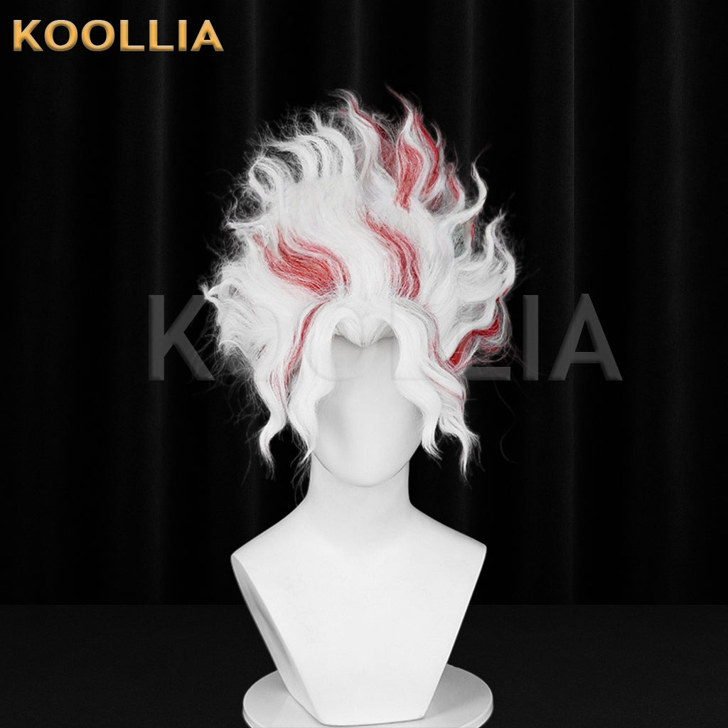 Dandadan Okarun Short White Red Hair Basic Wig