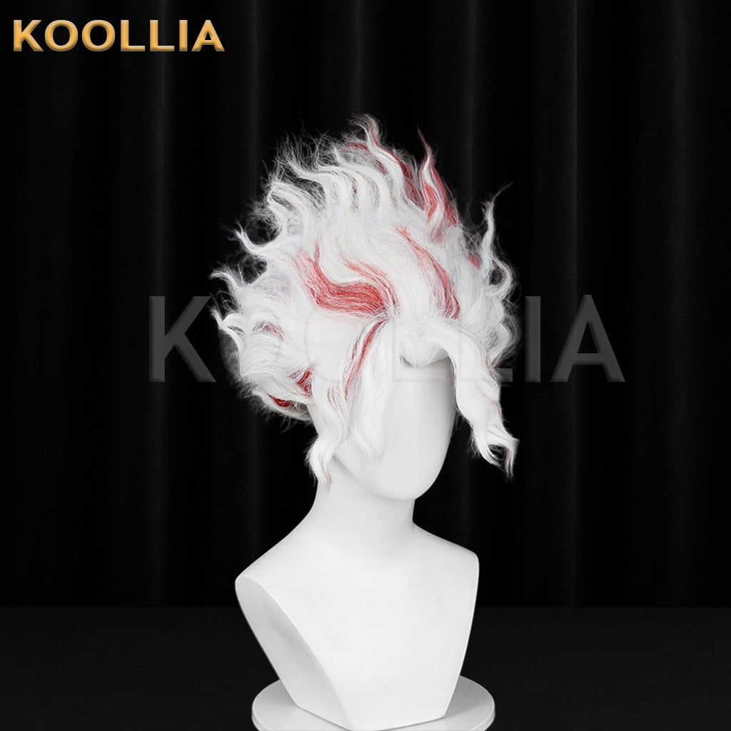 Dandadan Okarun Short White Red Hair Basic Wig