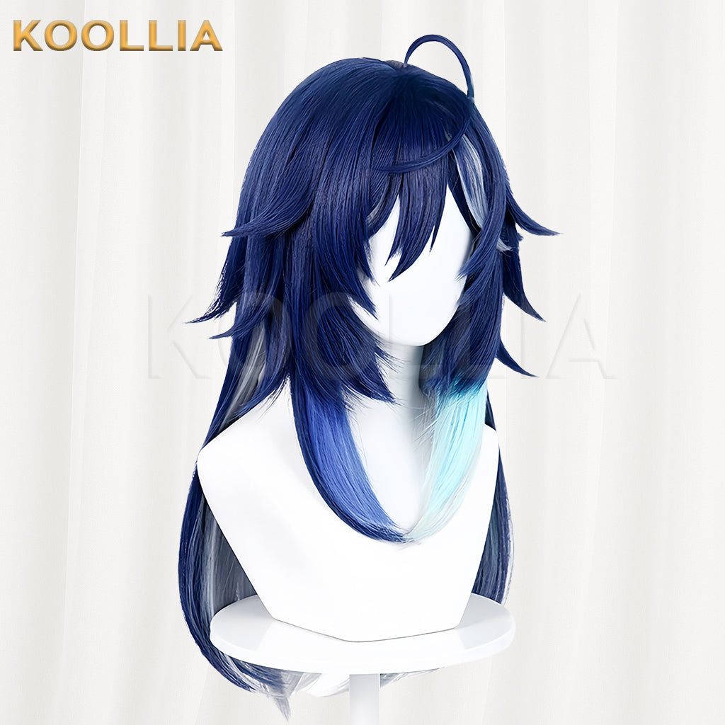 Genshin Impact Ororon Short Blue Hair Basic Wig
