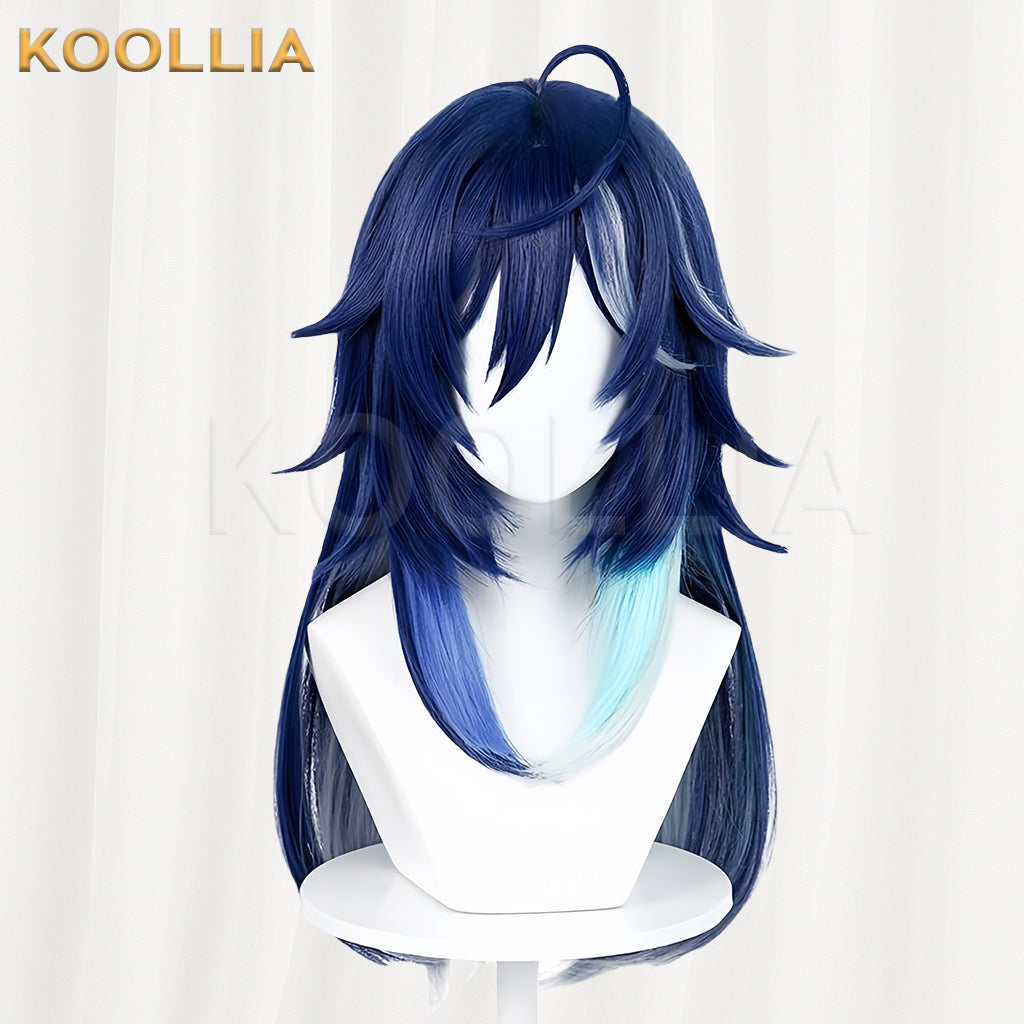 Genshin Impact Ororon Short Blue Hair Basic Wig