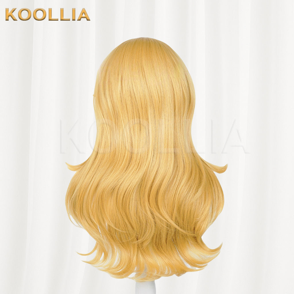 Super Mario Princess Peach Long Yellow Hair Basic Wig