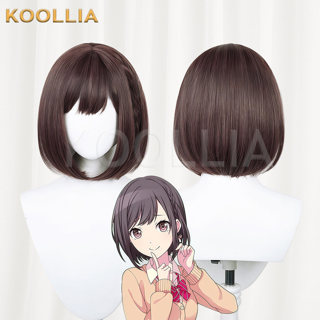 Project Sekai: Colorful Stage feat. Hatsune Miku Shinonome Ena Short Brown Hair Basic Wig KOOLLIA