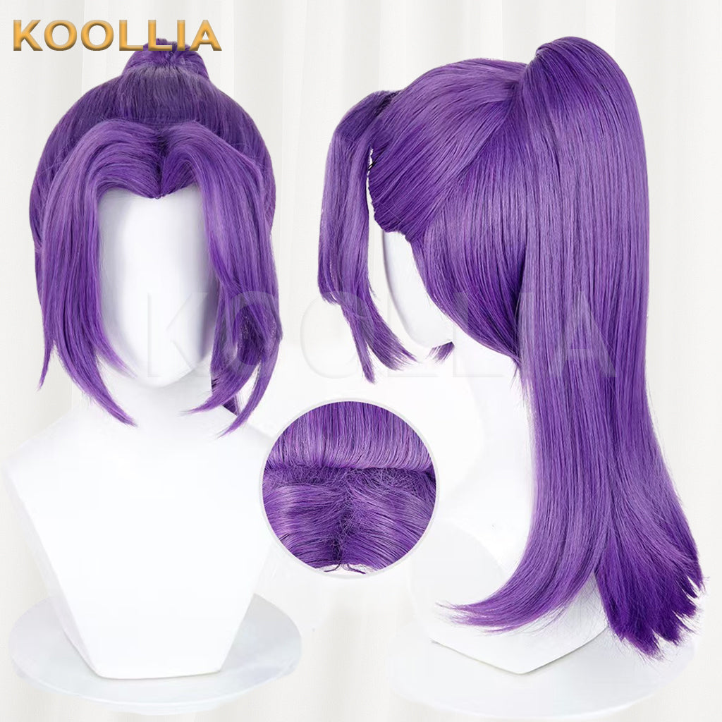 Marvel Rivals Psylocke Long Purple Hair Basic Wig