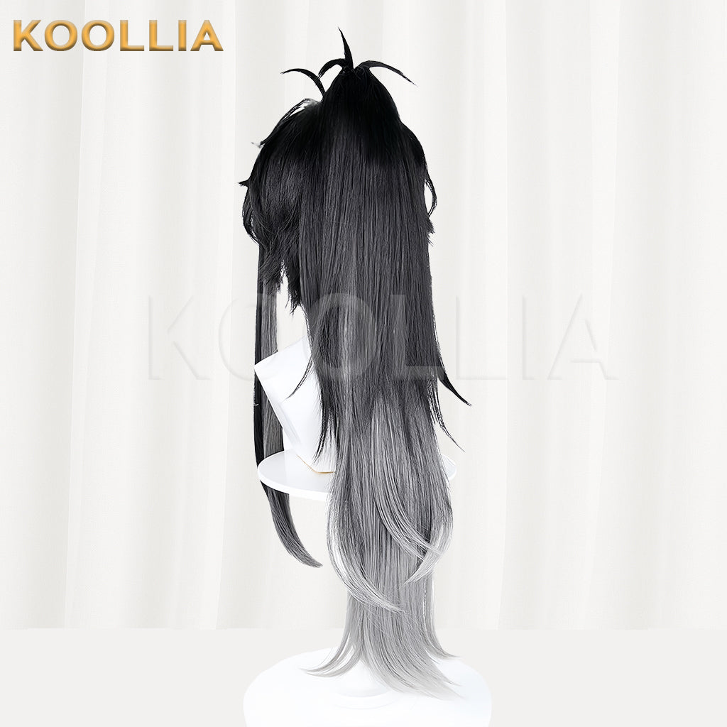 Wuthering Waves Qiuyuan Long Black Hair Basic Wig