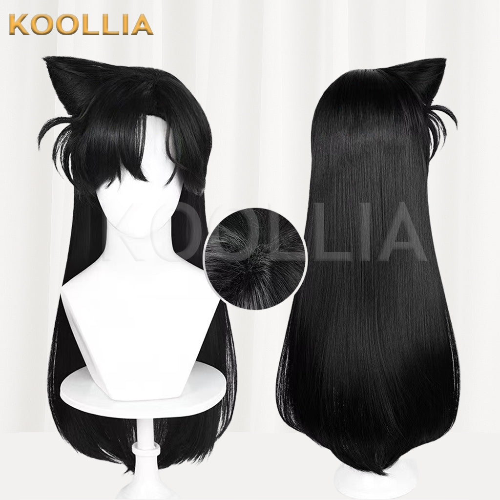 Detective Conan Rachel Moore Long Black Hair Basic Wig