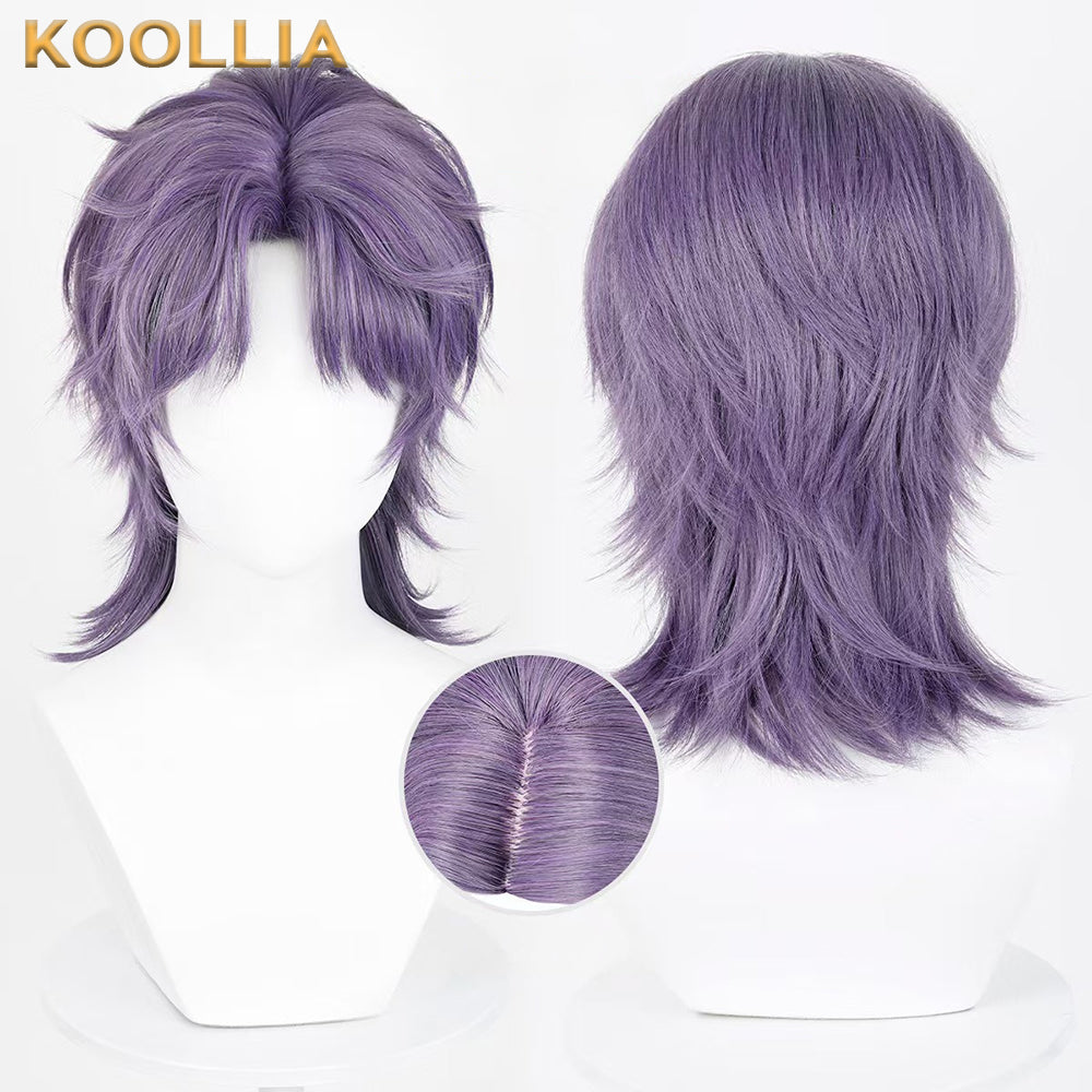 Love and Deepspace Rafayel Short/Long Purple Hair Basic Wig