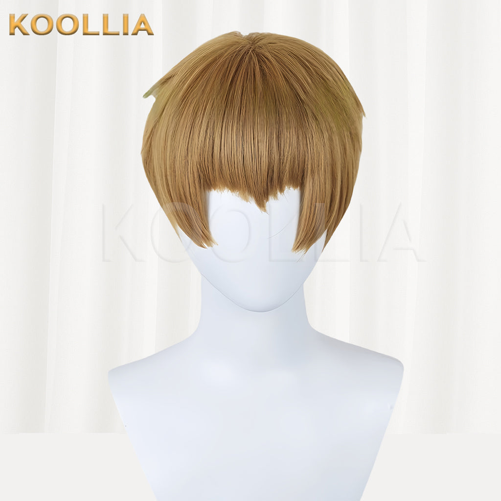 Mob Psycho 100 Reigen Arataka Short Yellow Hair Basic Wig