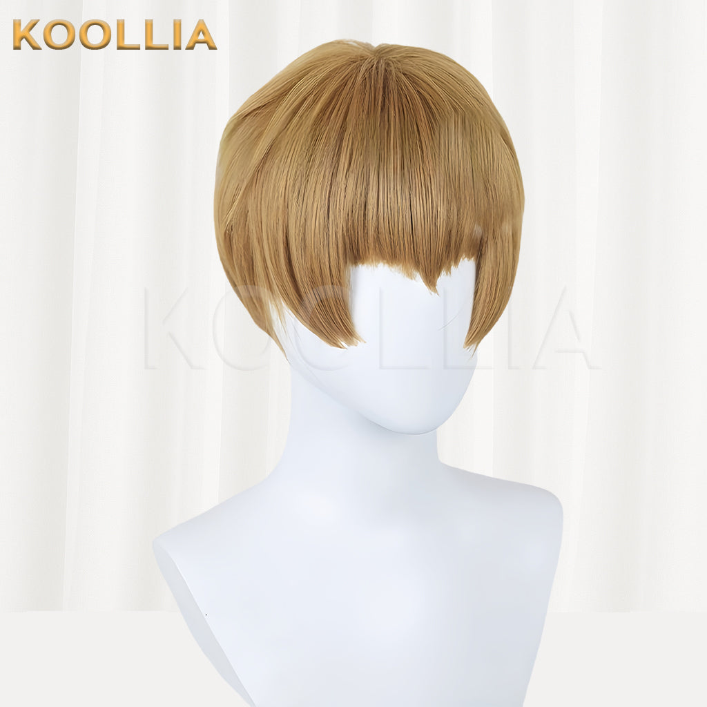 Mob Psycho 100 Reigen Arataka Short Yellow Hair Basic Wig