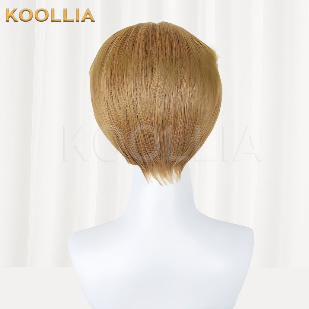 Mob Psycho 100 Reigen Arataka Short Yellow Hair Basic Wig