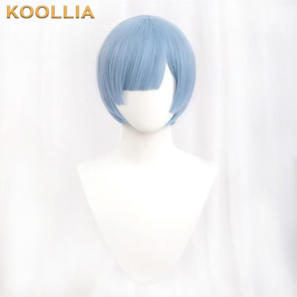 Re:Life in a Different World from Zero Ram&Rem Short Pink/Blue Hair Basic Wig