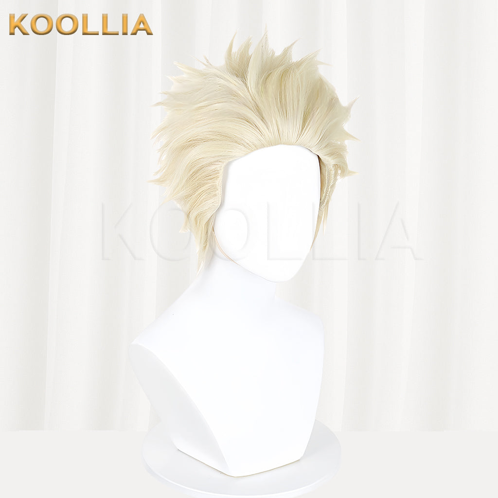 The Fragrant Flower Blooms With Dignity Rintarō Tsumugi Short Blonde Hair Basic Wig