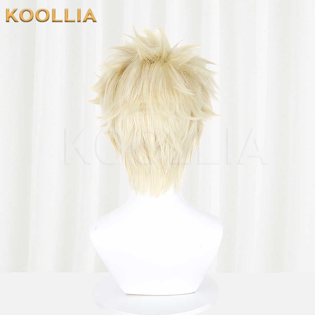 The Fragrant Flower Blooms With Dignity Rintarō Tsumugi Short Blonde Hair Basic Wig